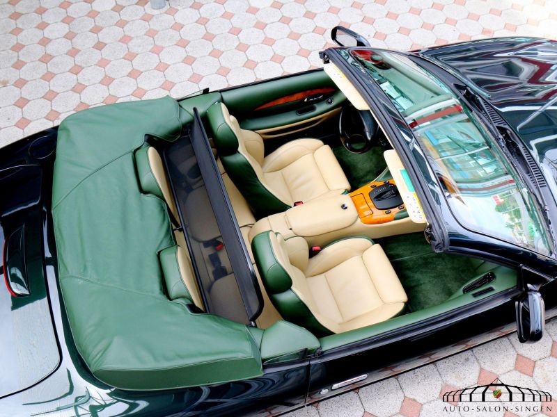 Maßgeschneiderte Autofußmatten vorne & hinten Aston Martin DB7 Volante  Cabrio (1999+) - gefütterter Veloursteppich